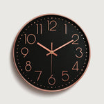 12-Inch Quartz Wall Clock with Silent Operation in Modern Design
