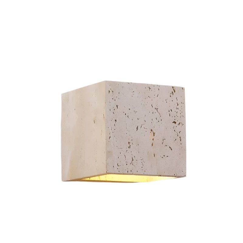 Natura - Stilvolle Wandleuchte aus Travertin mit Warmem LED-Licht