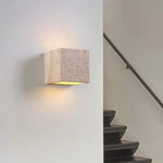 Natura - Stilvolle Wandleuchte aus Travertin mit Warmem LED-Licht