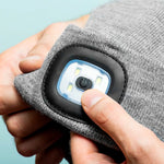 Praktische Mütze mit LED-Licht für sichere Nächte