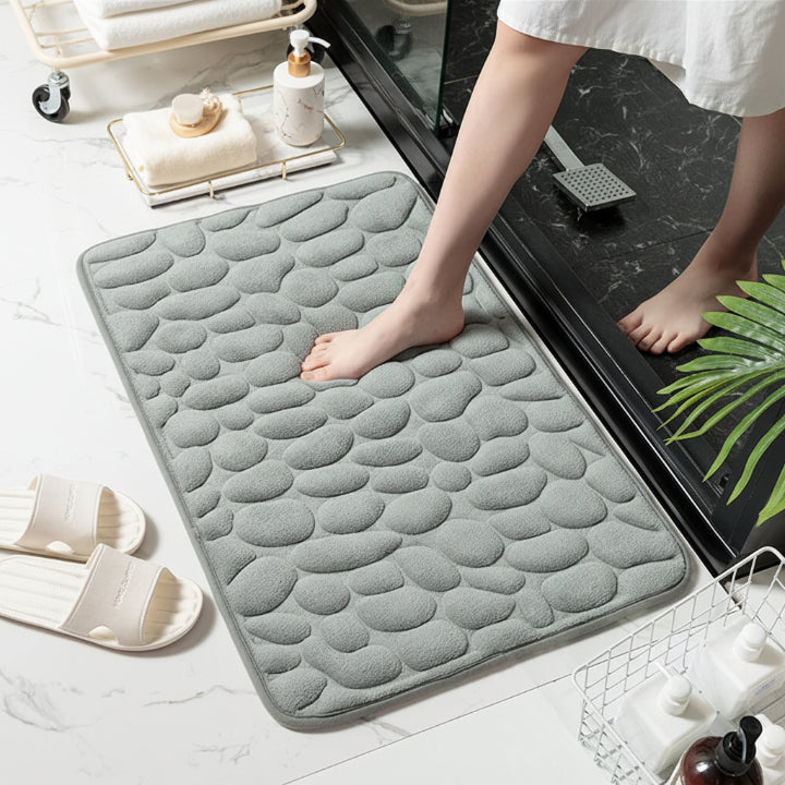 Comfort Bath Mat with Pebble Texture
