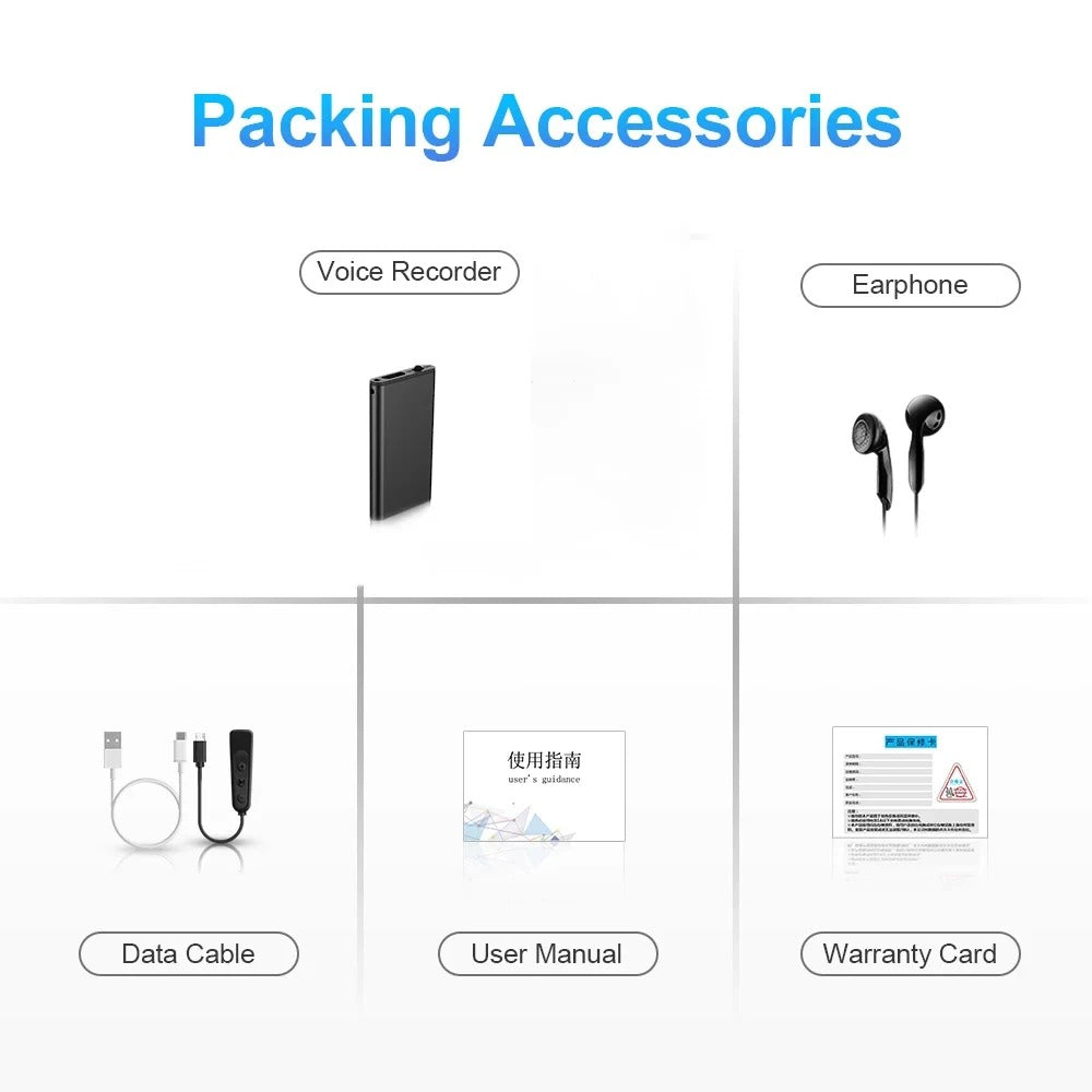 Compact Voice Recorder with High Sound Quality