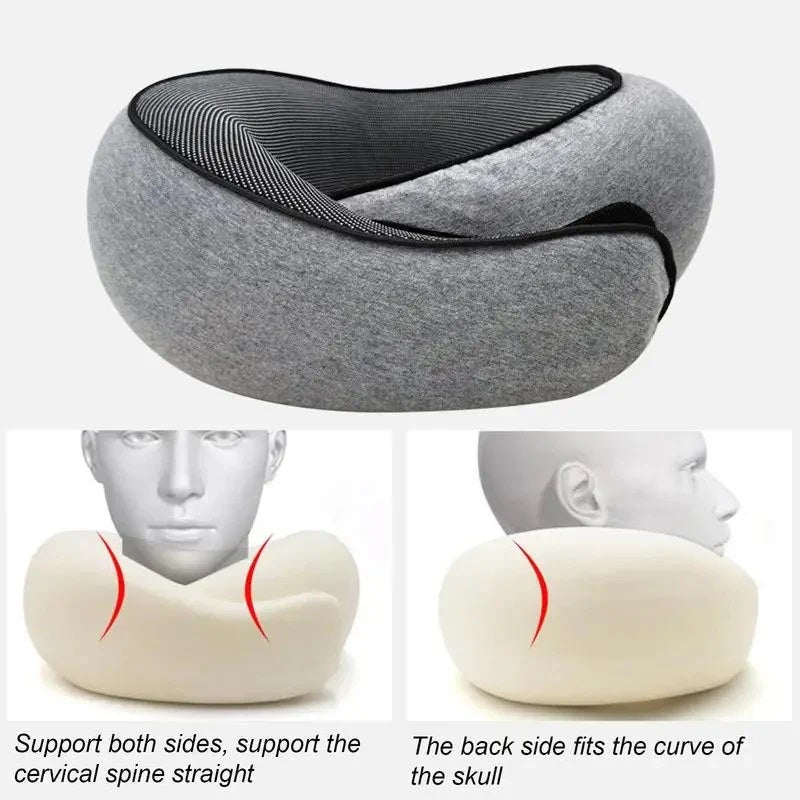 Travel Neck Pillow with Ergonomic Design