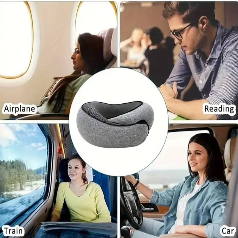 Travel Neck Pillow with Ergonomic Design