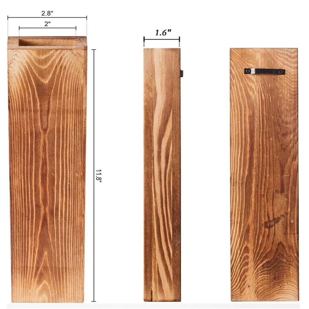 Elegante Holz-Wandhalterung für Pflanzen und Dekoration