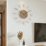 Elegante Holz Wanduhr - Stilvolles Design ohne Geräusche