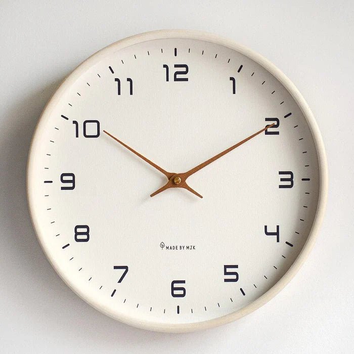 Elegant Wooden Wall Clock with Silent Mechanism