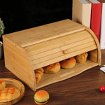 Stilvolle Brotbox aus Holz mit Rolltop – Frische für Ihre Küche