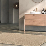Elegante Badezimmermatte mit rutschfester Unterlage und Waffeldesign