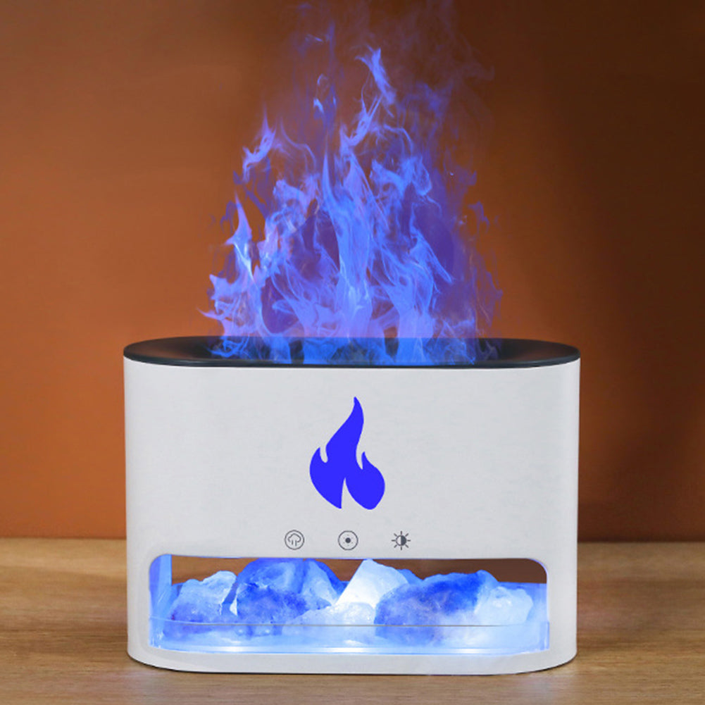 Steamer with crystal salt stone heating
