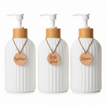 Refillable Shampoo Bottles in a Set of 3 – Stylish Bathroom Organizer