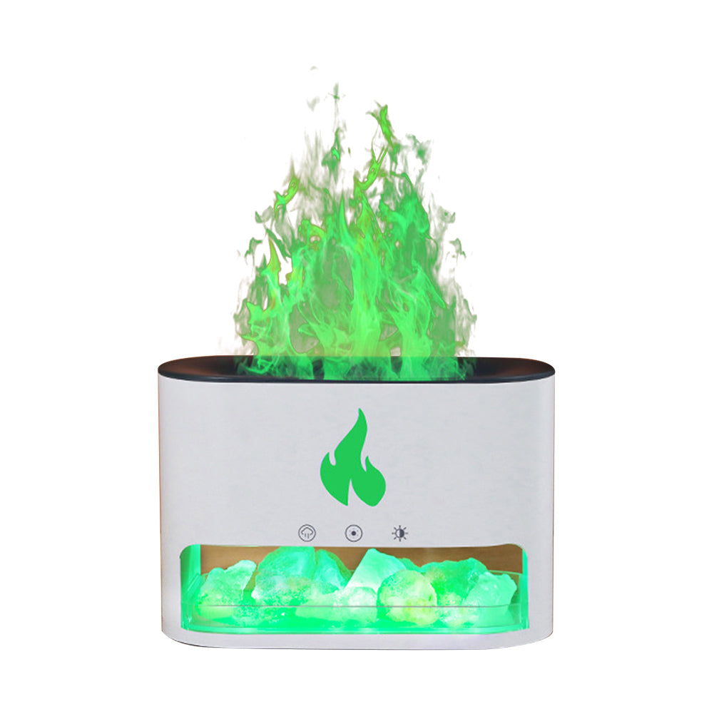 Steamer with crystal salt stone heating