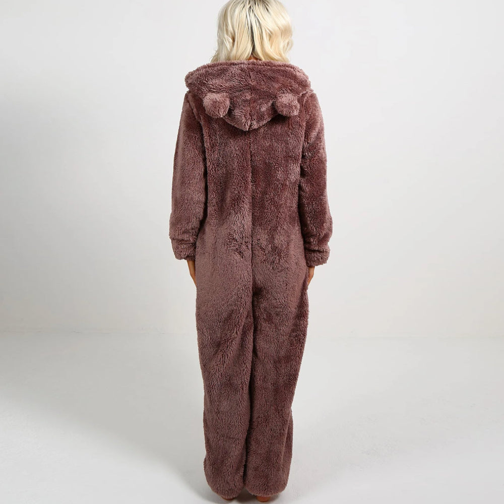 Gemütlicher Fleece Onesie für Damen | Perfekt für Zuhause