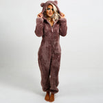 Gemütlicher Fleece Onesie für Damen | Perfekt für Zuhause