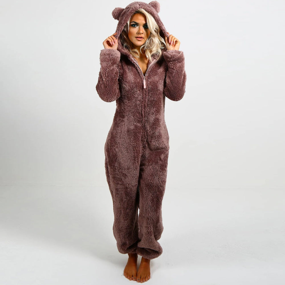 Gemütlicher Fleece Onesie für Damen | Perfekt für Zuhause