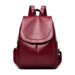 Elegant Women's Leather Backpack – Stylish and Functional