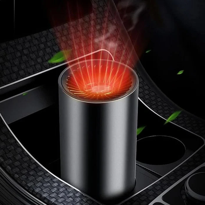 12V Car Heater and Defroster – Compact 360° Hot Air Fan