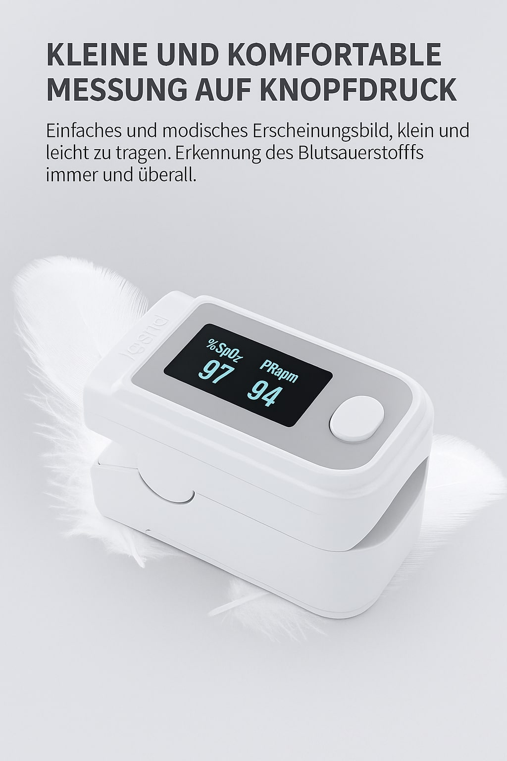 Pain-free Pulse and Oxygen Monitor for Home Use