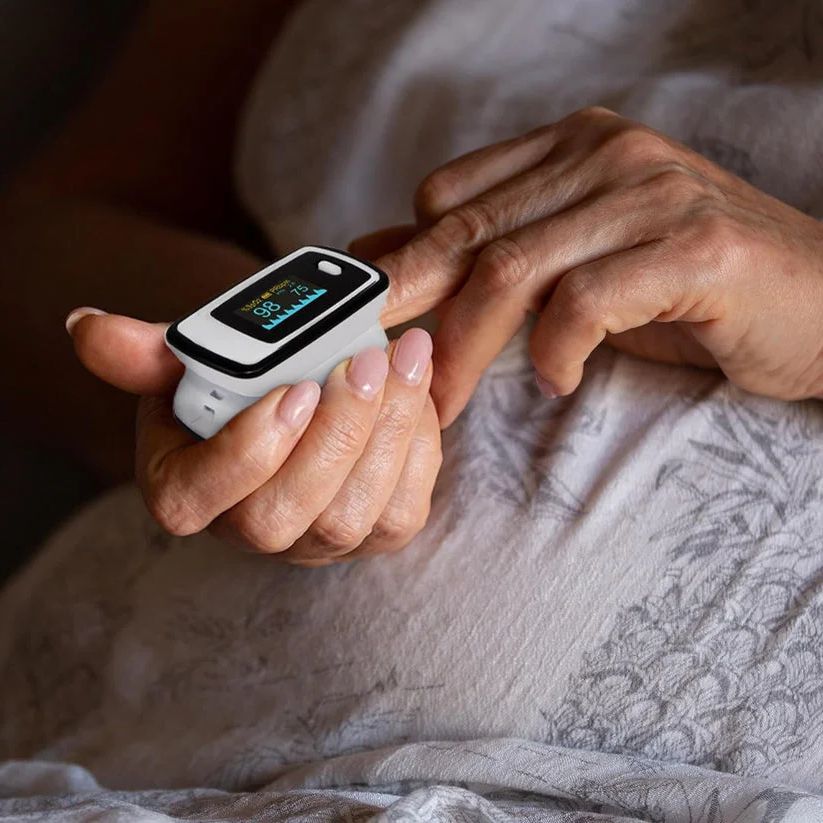 Pain-free Pulse and Oxygen Monitor for Home Use