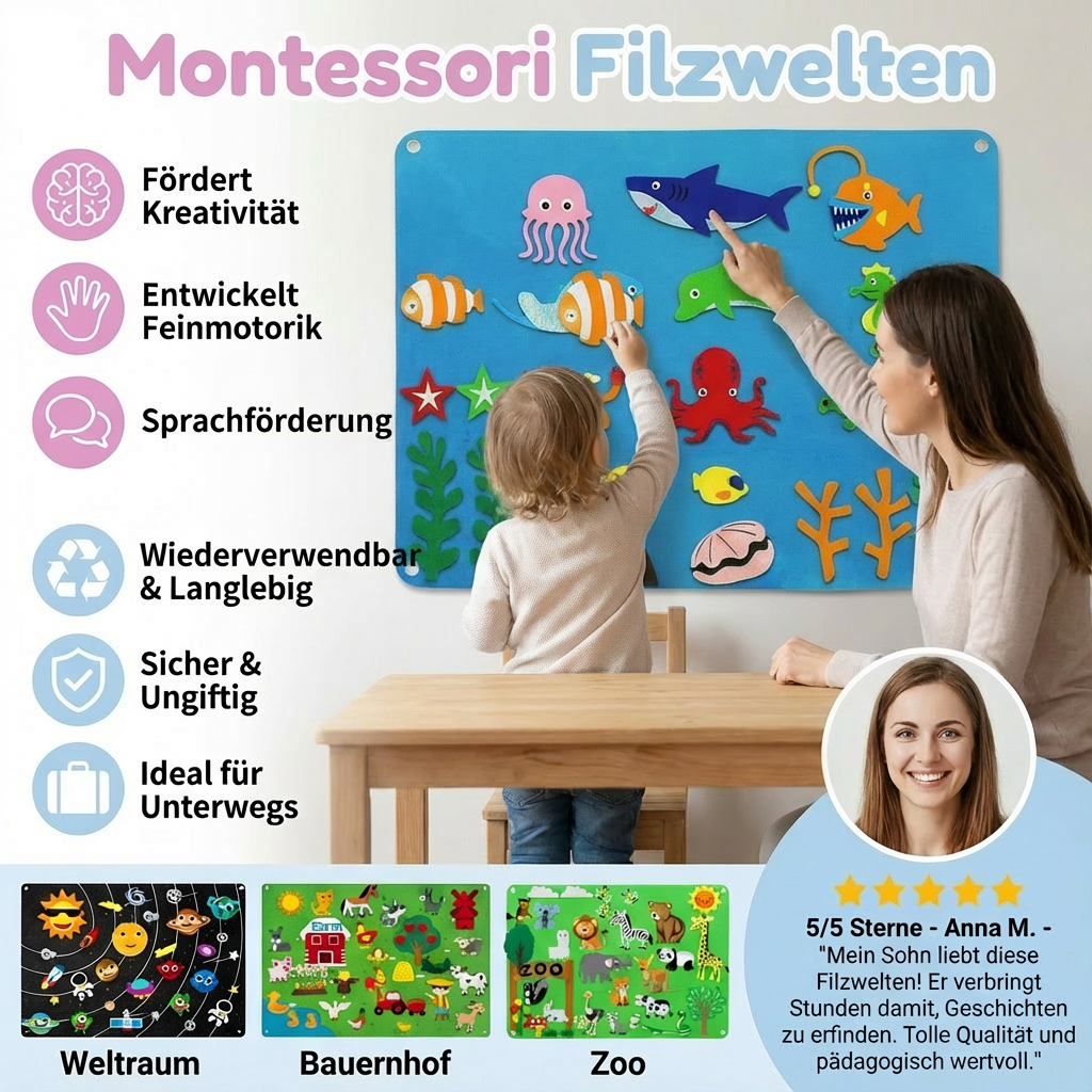 Felt Worlds in Montessori Style