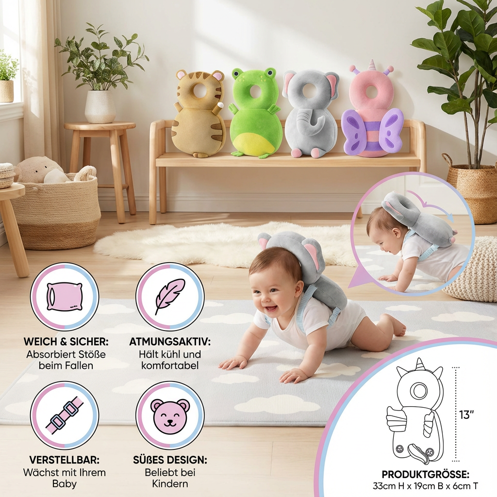 Protective Baby Helmet for Gentle Head Protection