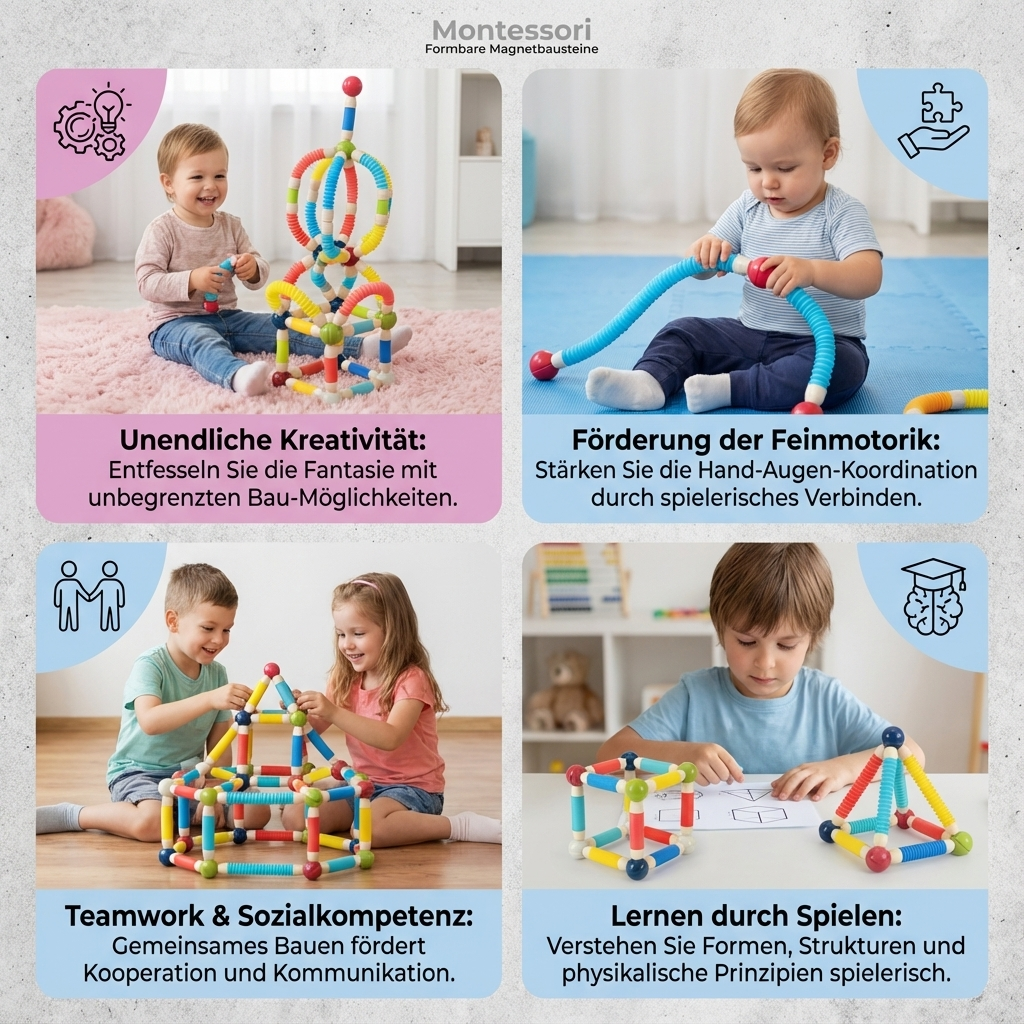 Moldable Montessori-Style Magnetic Stones