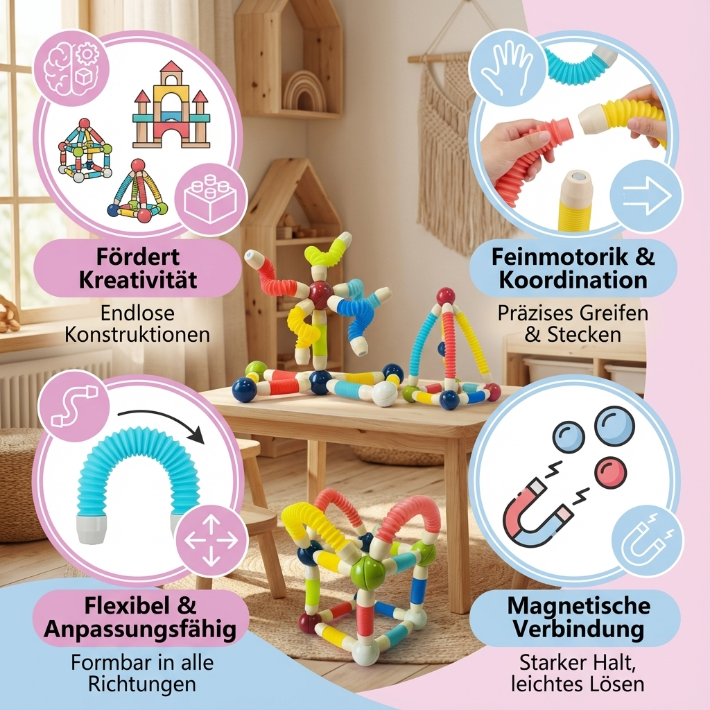 Moldable Montessori-Style Magnetic Stones
