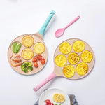 Happy Breakfast Pan for Kids - Fun Shapes for Pancakes and Eggs