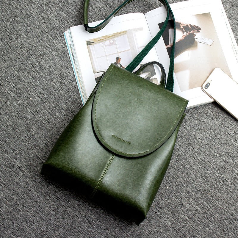 Eleganter Damen-Rucksack aus Leder mit großzügigem Stauraum