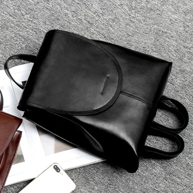 Eleganter Damen-Rucksack aus Leder mit großzügigem Stauraum