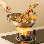 High-quality titanium frying pan for all hob types