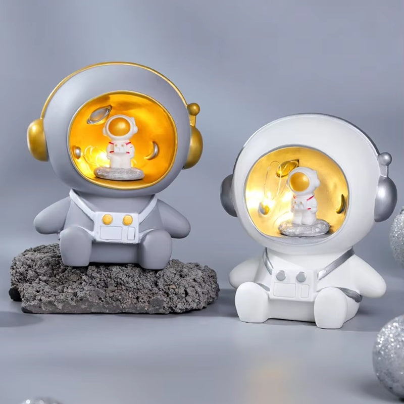 2-in-1 Astronauten-Spardose und Nachtlampe für Kinder