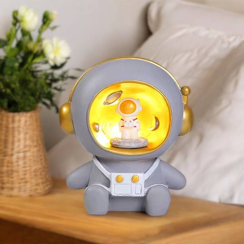 2-in-1 Astronaut Piggy Bank and Night Light for Kids
