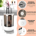 Electric Brush Cleaner for Flawless Makeup Brushes