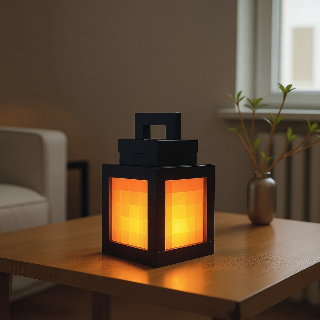PixelLicht Minecraft Lamp – Cordless LED Table and Wall Light