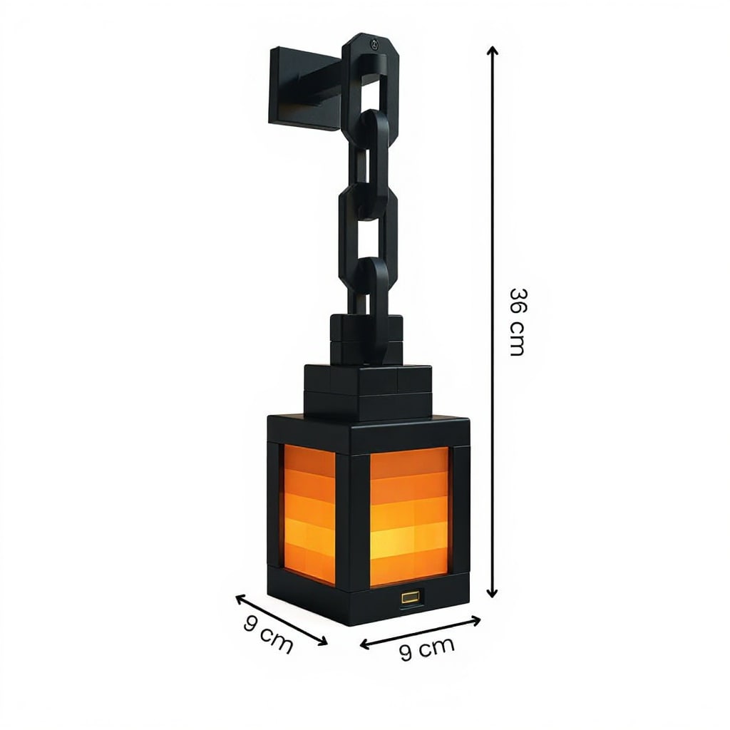 PixelLicht Minecraft Lamp – Cordless LED Table and Wall Light