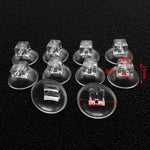 10-piece set of black suction cups for attaching air hoses in the aquarium