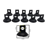 10-piece set of black suction cups for attaching air hoses in the aquarium