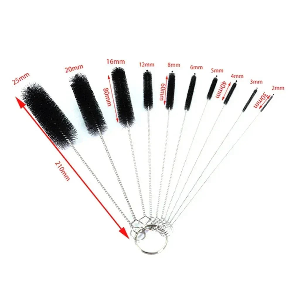 Aquarium Cleaning Brush 90/155/200CM for Air Hoses – Stainless Steel, Flexible, Double-Ended Tube Brush for Fish Tank Accessories
