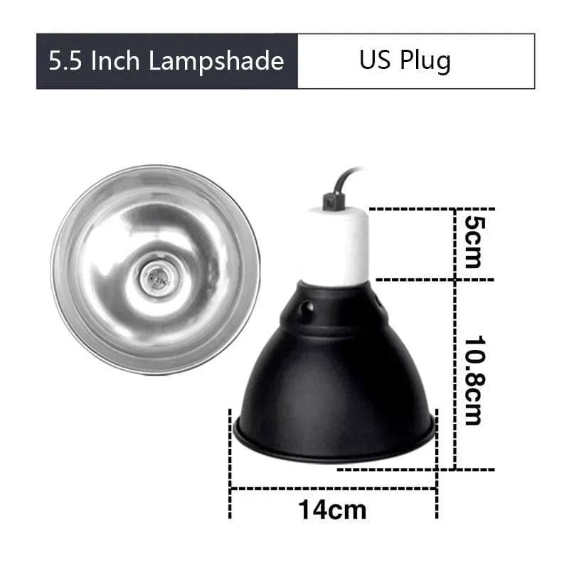 Reptile Lighting with 5.5 Inch Deep Dome – Terrarium Protector Screen