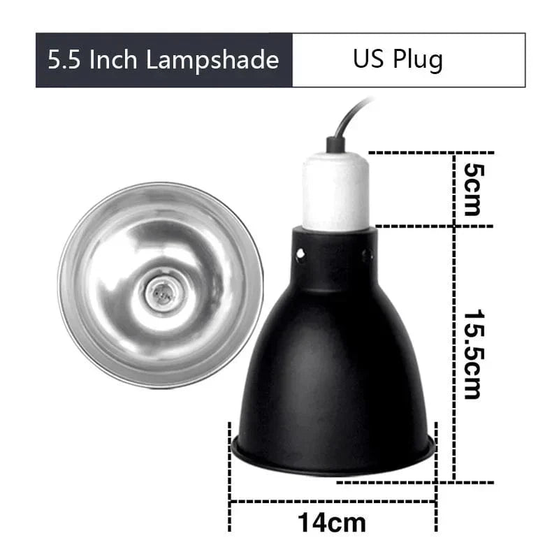 Reptile Lighting with 5.5 Inch Deep Dome – Terrarium Protector Screen
