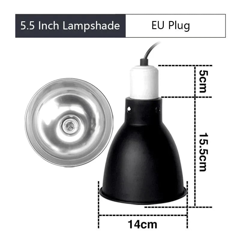 Reptile Lighting with 5.5 Inch Deep Dome – Terrarium Protector Screen
