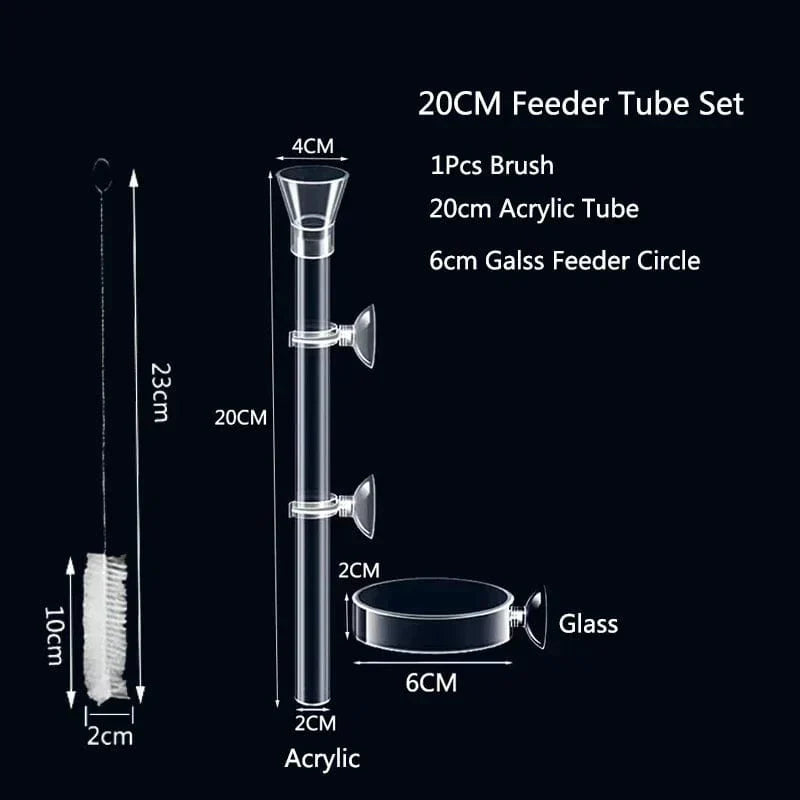 Transparente Futterstation für Aquarien – Ideal für Garnelen und kleine Fische