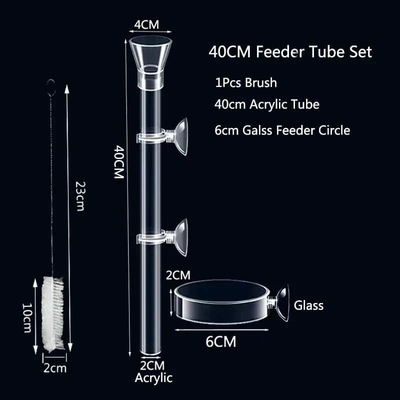 Transparente Futterstation für Aquarien – Ideal für Garnelen und kleine Fische