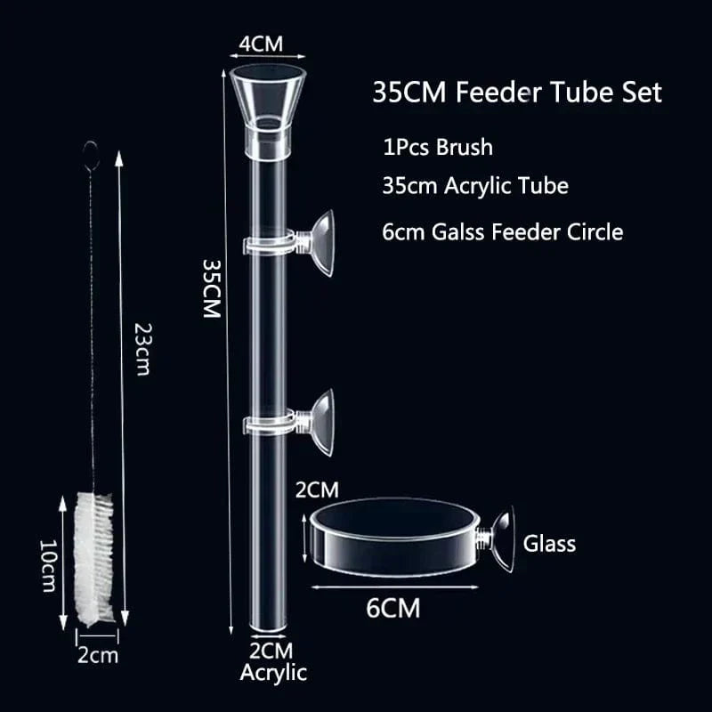 Transparente Futterstation für Aquarien – Ideal für Garnelen und kleine Fische