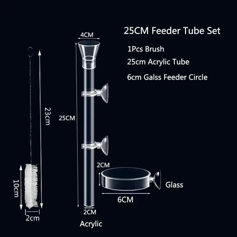 Transparente Futterstation für Aquarien – Ideal für Garnelen und kleine Fische