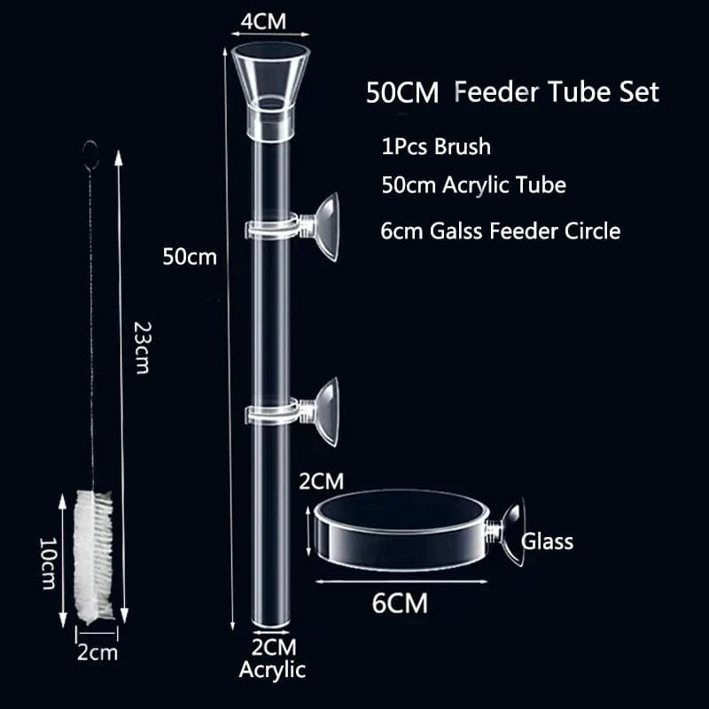 Transparente Futterstation für Aquarien – Ideal für Garnelen und kleine Fische