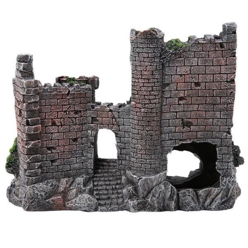Creative Fish Pond Decoration in Castle Shape – Resin Landscape Ornament
