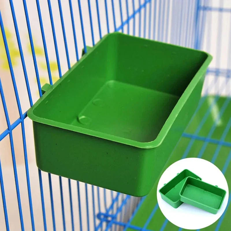 Praktische Vogelbadewanne für kleine Haustiere – Grün