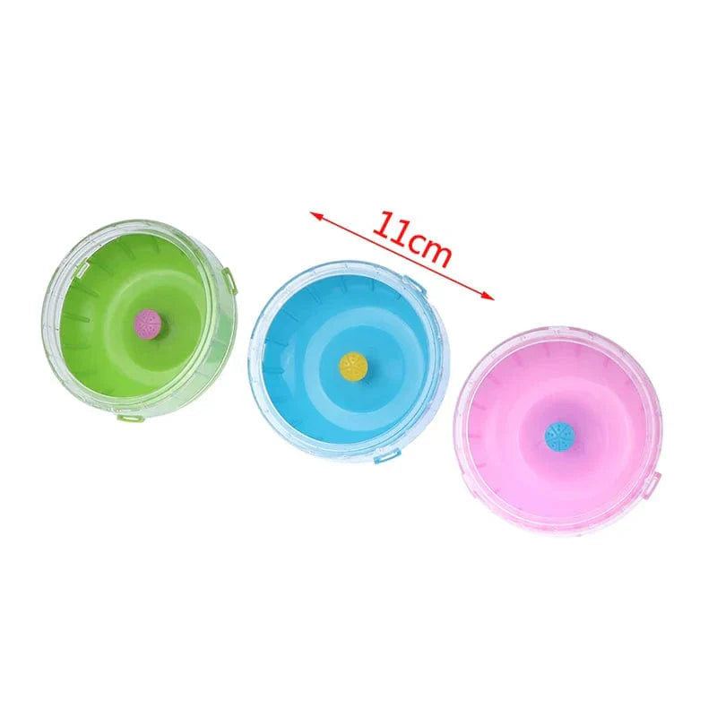 11 cm Plastic Hamster Wheel – Small Animal Toy, Cage Accessory